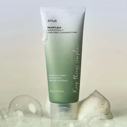 Anua - Heartleaf quercetinol pore deep cleansing foam - Skin Shine